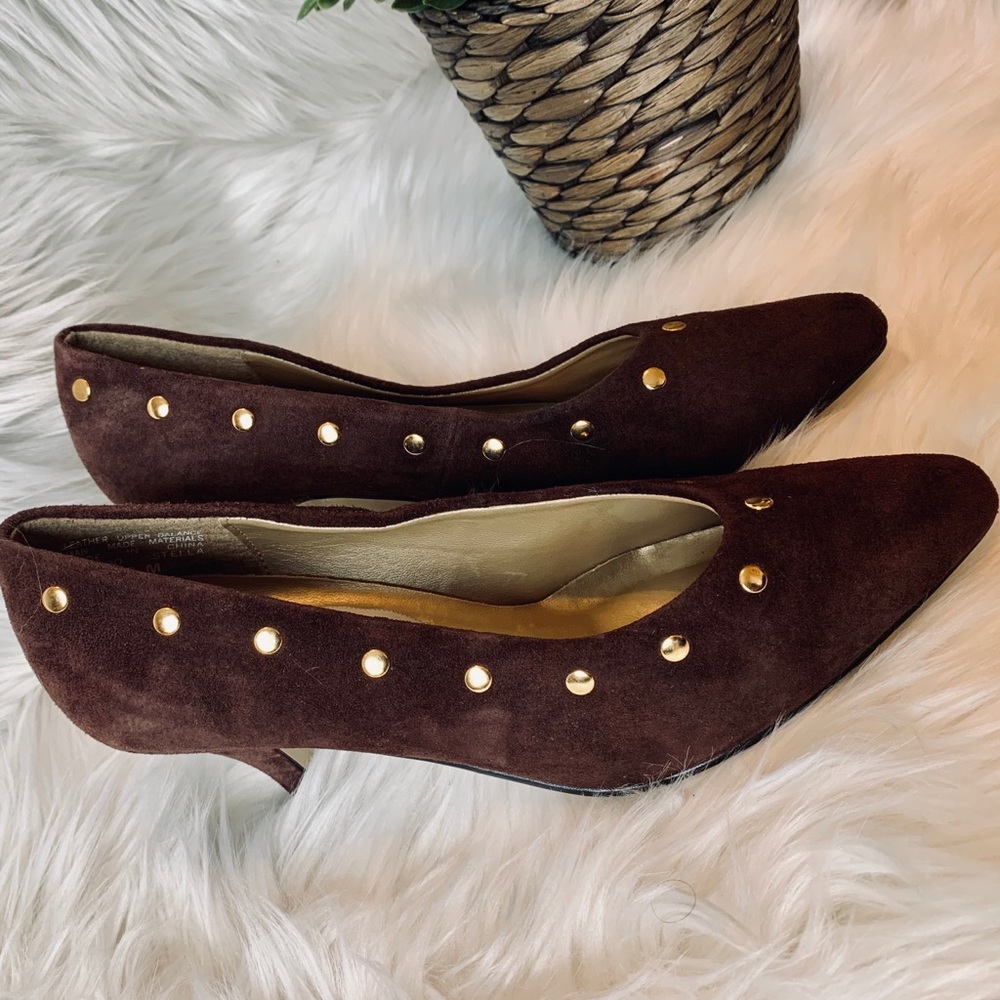 Fabulaire 8M Heels with Gold Accent
